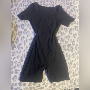 All black short romper